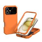 For iPhone 16 Plus PC Hybrid TPU MagSafe Phone Case(Orange) - 1