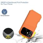 For iPhone 16 Plus PC Hybrid TPU MagSafe Phone Case(Orange) - 3