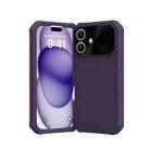 For iPhone 16 Plus PC Hybrid TPU MagSafe Phone Case(Dark Purple) - 2