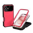 For iPhone 16 PC Hybrid TPU MagSafe Phone Case(Red) - 1