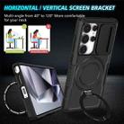 For Samsung Galaxy S25 Ultra 5G Sliding Camshield MagSafe Holder TPU Hybrid PC Phone Case(Black) - 2