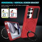 For Samsung Galaxy S25 Ultra 5G Sliding Camshield MagSafe Holder TPU Hybrid PC Phone Case(Red) - 2