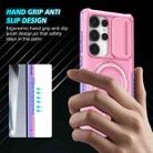 For Samsung Galaxy S25 Ultra 5G Sliding Camshield MagSafe Holder TPU Hybrid PC Phone Case(Purple Pink) - 3