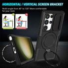 For Samsung Galaxy S24 Ultra 5G Sliding Camshield MagSafe Holder TPU Hybrid PC Phone Case(Black) - 2