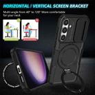 For Samsung Galaxy S24 5G Sliding Camshield MagSafe Holder TPU Hybrid PC Phone Case(Black) - 2