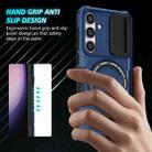 For Samsung Galaxy S24+ 5G Sliding Camshield MagSafe Holder TPU Hybrid PC Phone Case(Royal Blue) - 3