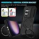 For Samsung Galaxy S24 FE 5G Sliding Camshield MagSafe Holder TPU Hybrid PC Phone Case(Black) - 2