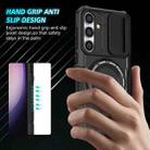 For Samsung Galaxy S24 FE 5G Sliding Camshield MagSafe Holder TPU Hybrid PC Phone Case(Black) - 3