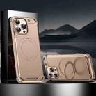For iPhone 13 Pro Max R-JUST RJ63-1 Frameless Aroma Mecha MagSafe Holder Phone Case(Desert Gold) - 1