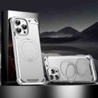 For iPhone 13 Pro R-JUST RJ63-1 Frameless Aroma Mecha MagSafe Holder Phone Case(Silver) - 1