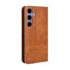 For Samsung Galaxy S24 FE 5G Magnetic Buckle Retro Texture Leather Phone Case(Brown) - 3