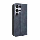 For Samsung Galaxy S25 Ultra 5G Magnetic Buckle Retro Texture Leather Phone Case(Blue) - 3