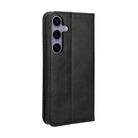 For Samsung Galaxy S25 5G Magnetic Buckle Retro Texture Leather Phone Case(Black) - 3