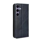 For Samsung Galaxy S25+ 5G Magnetic Buckle Retro Texture Leather Phone Case(Blue) - 3