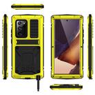 For Samsung Galaxy Note 20 R-JUST Shockproof Waterproof Dust-proof Metal + Silicone Protective Case with Holder(Yellow) - 2