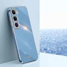 For vivo V40 Lite 5G XINLI Straight 6D Plating Gold Edge TPU Phone Case(Celestial Blue) - 1