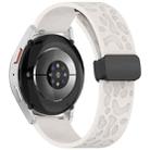 22mm Leopard Print Magnetic Folding Buckle Silicone Watch Band(Starlight) - 2