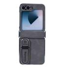 For Samsung Galaxy Z Flip6 Invisible Stand Design Fold Phone Case(Gray) - 1