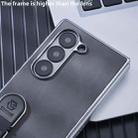 For Samsung Galaxy Z Fold6 Invisible Stand Design Fold Phone Case(Gray) - 3