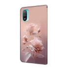 For Motorola Moto E20 Fresh Painted Leather Phone Case(Ceramic Flowers) - 3