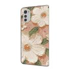 For Motorola Moto E32 Fresh Painted Leather Phone Case(Sunflower) - 3