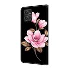 For Motorola Moto G Power 5G 2023 Fresh Painted Leather Phone Case(Black Flowers) - 3