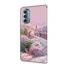 For Motorola Moto G Stylus 5G 2022 Fresh Painted Leather Phone Case(Garden) - 3