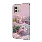 For Motorola Moto G Stylus 5G 2023 Fresh Painted Leather Phone Case(Garden) - 3
