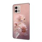 For Motorola Moto G Stylus 5G 2023 Fresh Painted Leather Phone Case(Ceramic Flowers) - 3
