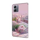 For Motorola Moto G14 Fresh Painted Leather Phone Case(Garden) - 3