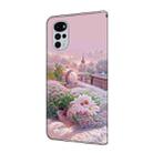 For Motorola Moto G22 Fresh Painted Leather Phone Case(Garden) - 3