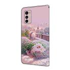 For Motorola Moto G42 Fresh Painted Leather Phone Case(Garden) - 3