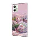 For Motorola Moto G54 Fresh Painted Leather Phone Case(Garden) - 3