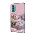 For Motorola Moto G60 Fresh Painted Leather Phone Case(Garden) - 3