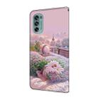 For Motorola Moto G62 5G Fresh Painted Leather Phone Case(Garden) - 3