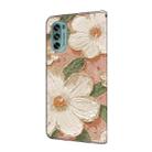 For Motorola Moto G62 5G Fresh Painted Leather Phone Case(Sunflower) - 3