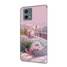 For Motorola Moto G 2023 Fresh Painted Leather Phone Case(Garden) - 3