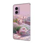 For Motorola Moto G24 Fresh Painted Leather Phone Case(Garden) - 3