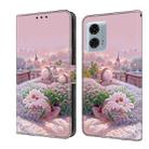 For Motorola Moto G24 Power Fresh Painted Leather Phone Case(Garden) - 1