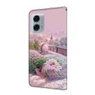 For Motorola Moto G24 Power Fresh Painted Leather Phone Case(Garden) - 3