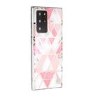 For Samsung Galaxy Note20 Ultra Plating Marble Pattern Soft TPU Protective Case(Pink) - 2
