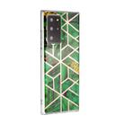 For Samsung Galaxy Note20 Ultra Plating Marble Pattern Soft TPU Protective Case(Green) - 2