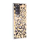 For Samsung Galaxy Note20 Ultra Plating Marble Pattern Soft TPU Protective Case(Leopard) - 1