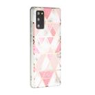 For Samsung Galaxy Note20 Plating Marble Pattern Soft TPU Protective Case(Pink) - 2