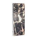 For Samsung Galaxy Note20 Plating Marble Pattern Soft TPU Protective Case(Black Gold) - 3