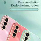 For Samsung Galaxy A36 5G XINLI Straight Edge 6D Electroplate TPU Phone Case(Mint Green) - 3