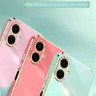 For Samsung Galaxy A07 5G XINLI Straight Edge 6D Electroplate TPU Phone Case(White) - 3