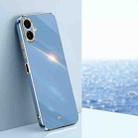 For Samsung Galaxy A07 5G XINLI Straight Edge 6D Electroplate TPU Phone Case(Celestial Blue) - 1