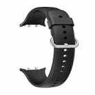 For Honor Watch 5 Solid Color Silver Buckle Soft Silicone Watch Band(Black) - 2