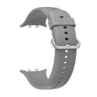 For Honor Watch 5 Solid Color Silver Buckle Soft Silicone Watch Band(Dark Grey) - 2